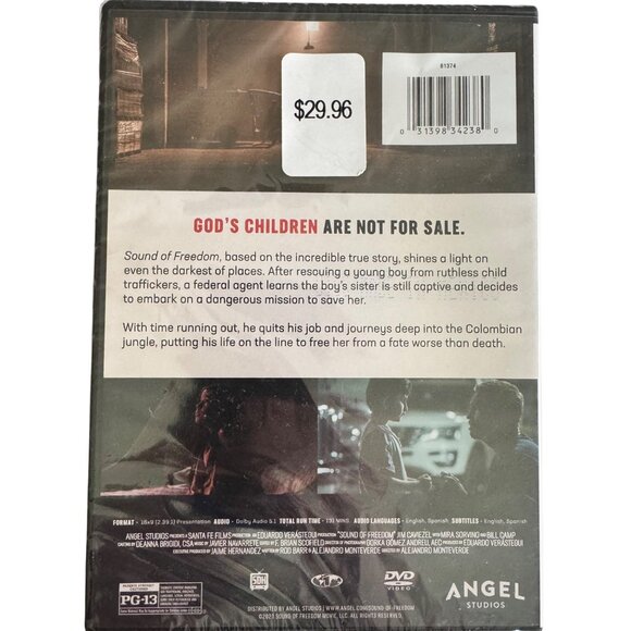 Sound Of Freedom DVD Angel Studios Jim Caviezel True Story Drama Film - Picture 4 of 6